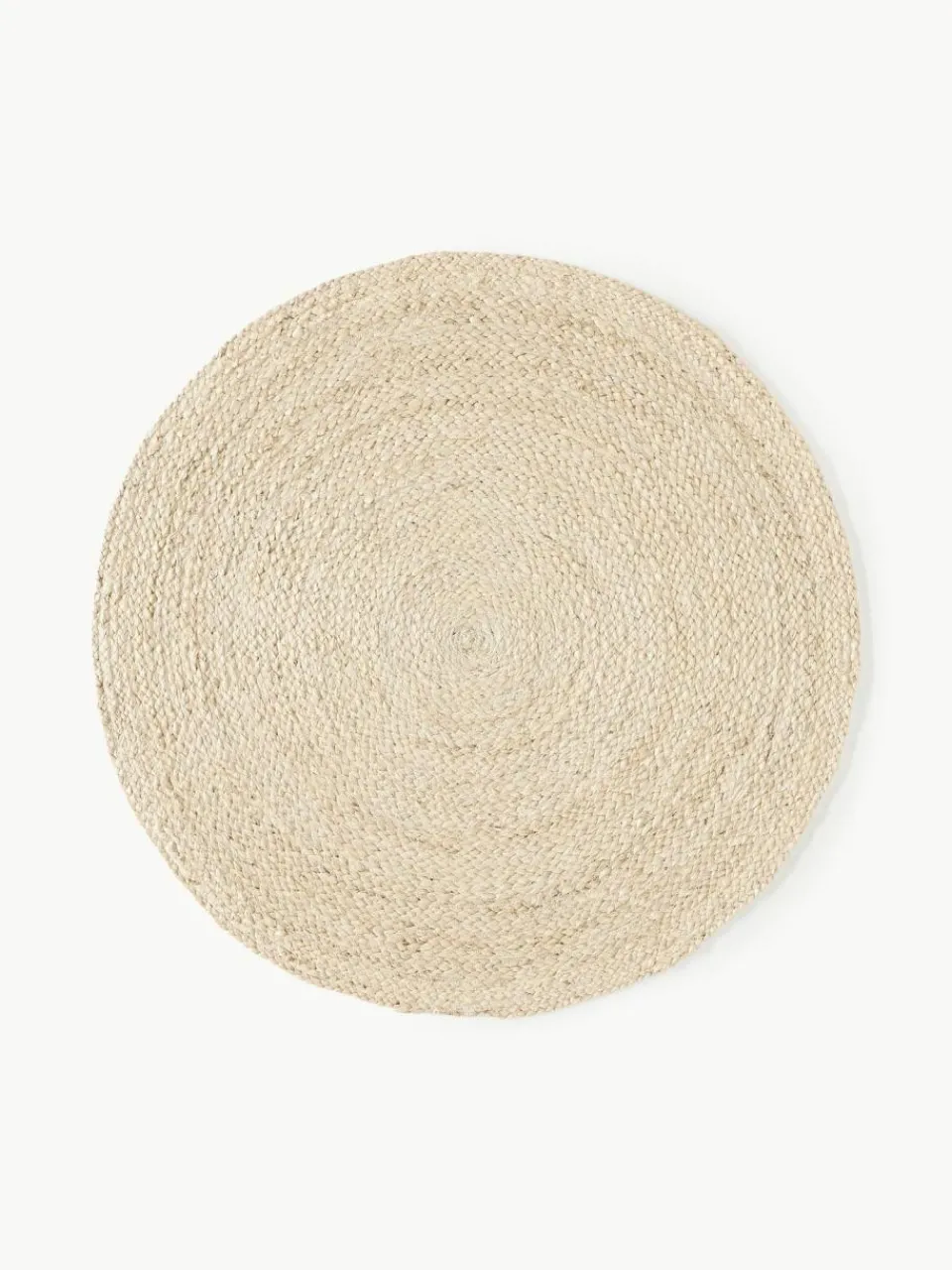 Westwing Collection Runder Jute-Teppich Sharmila, handgefertigt
