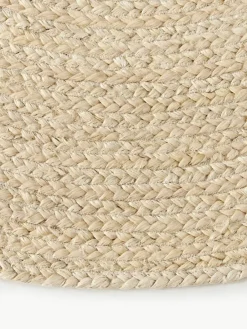 Westwing Collection Runder Jute-Teppich Sharmila, handgefertigt