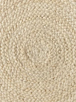 Westwing Collection Runder Jute-Teppich Sharmila, handgefertigt