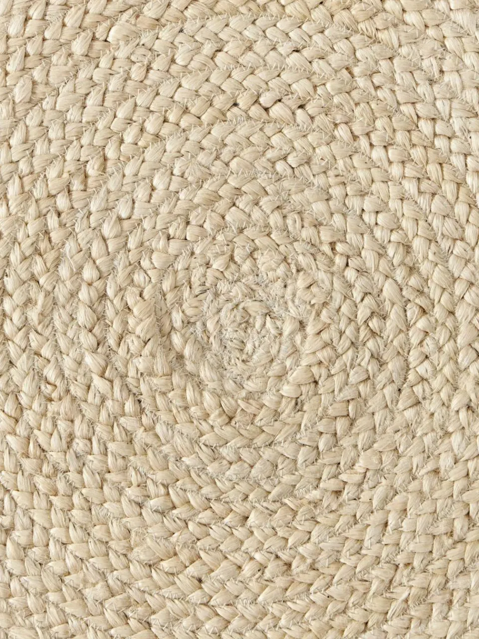 Westwing Collection Runder Jute-Teppich Sharmila, handgefertigt