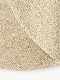 Westwing Collection Runder Jute-Teppich Sharmila, handgefertigt