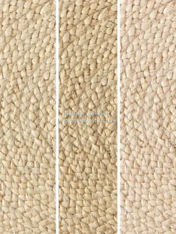 Westwing Collection Runder Jute-Teppich Sharmila, handgefertigt