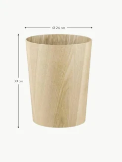 Blomus Runder Papierkorb Wilo aus Holz