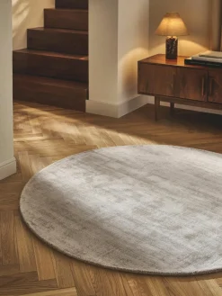 Westwing Collection Runder Viskoseteppich Jane, handgewebt