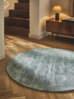 Westwing Collection Runder Viskoseteppich Jane, handgewebt