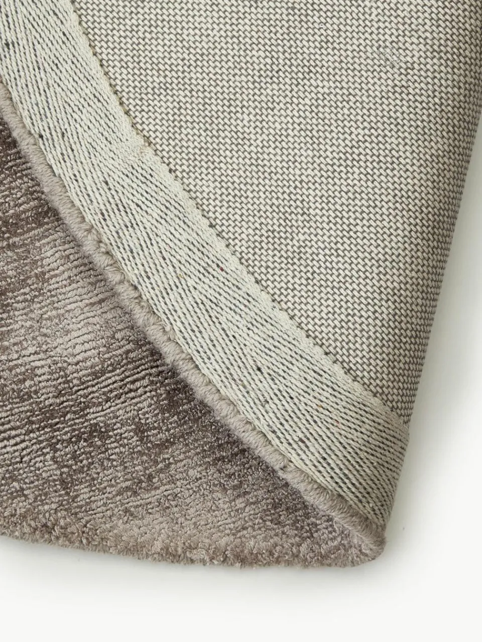 Westwing Collection Runder Viskoseteppich Jane, handgewebt