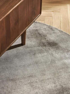 Westwing Collection Runder Viskoseteppich Jane, handgewebt