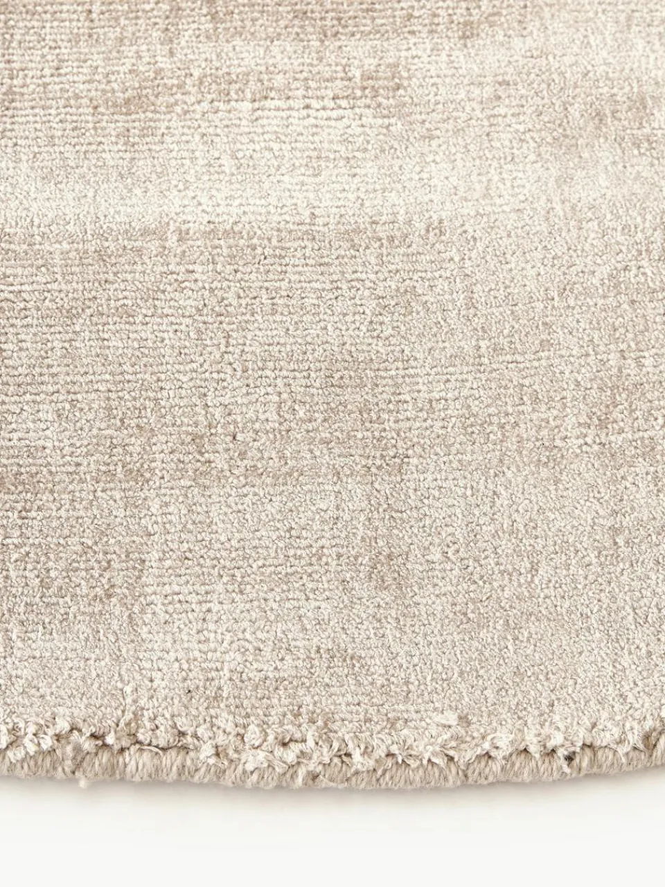 Westwing Collection Runder Viskoseteppich Jane, handgewebt