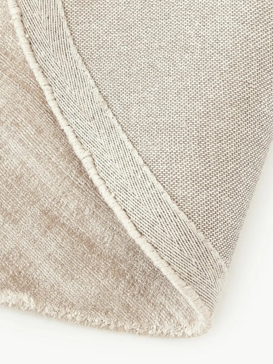 Westwing Collection Runder Viskoseteppich Jane, handgewebt