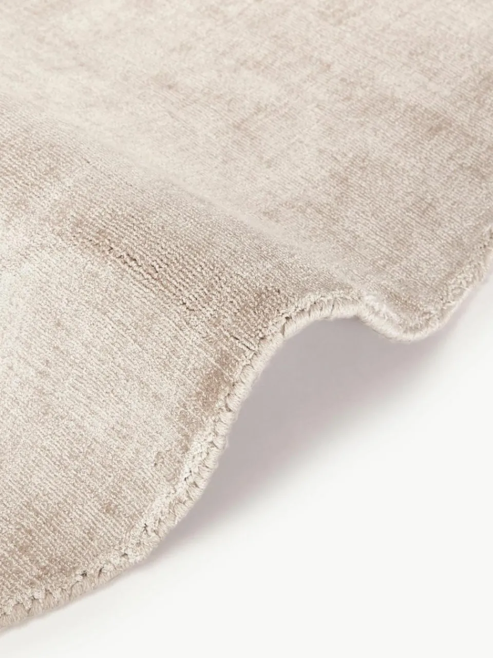 Westwing Collection Runder Viskoseteppich Jane, handgewebt