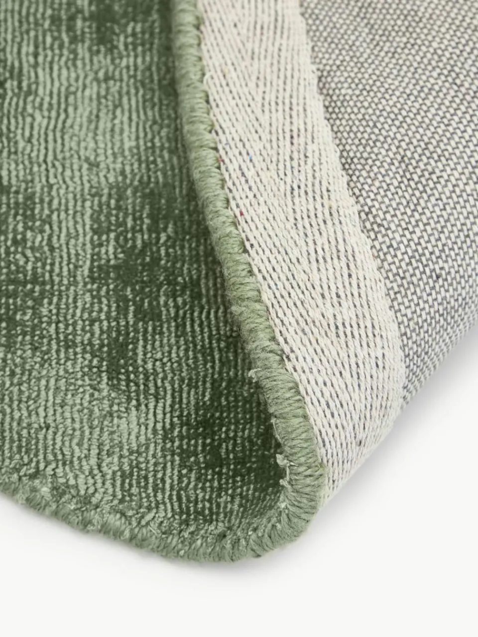 Westwing Collection Runder Viskoseteppich Jane, handgewebt