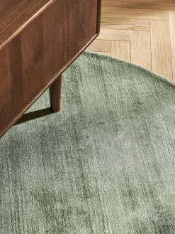 Westwing Collection Runder Viskoseteppich Jane, handgewebt