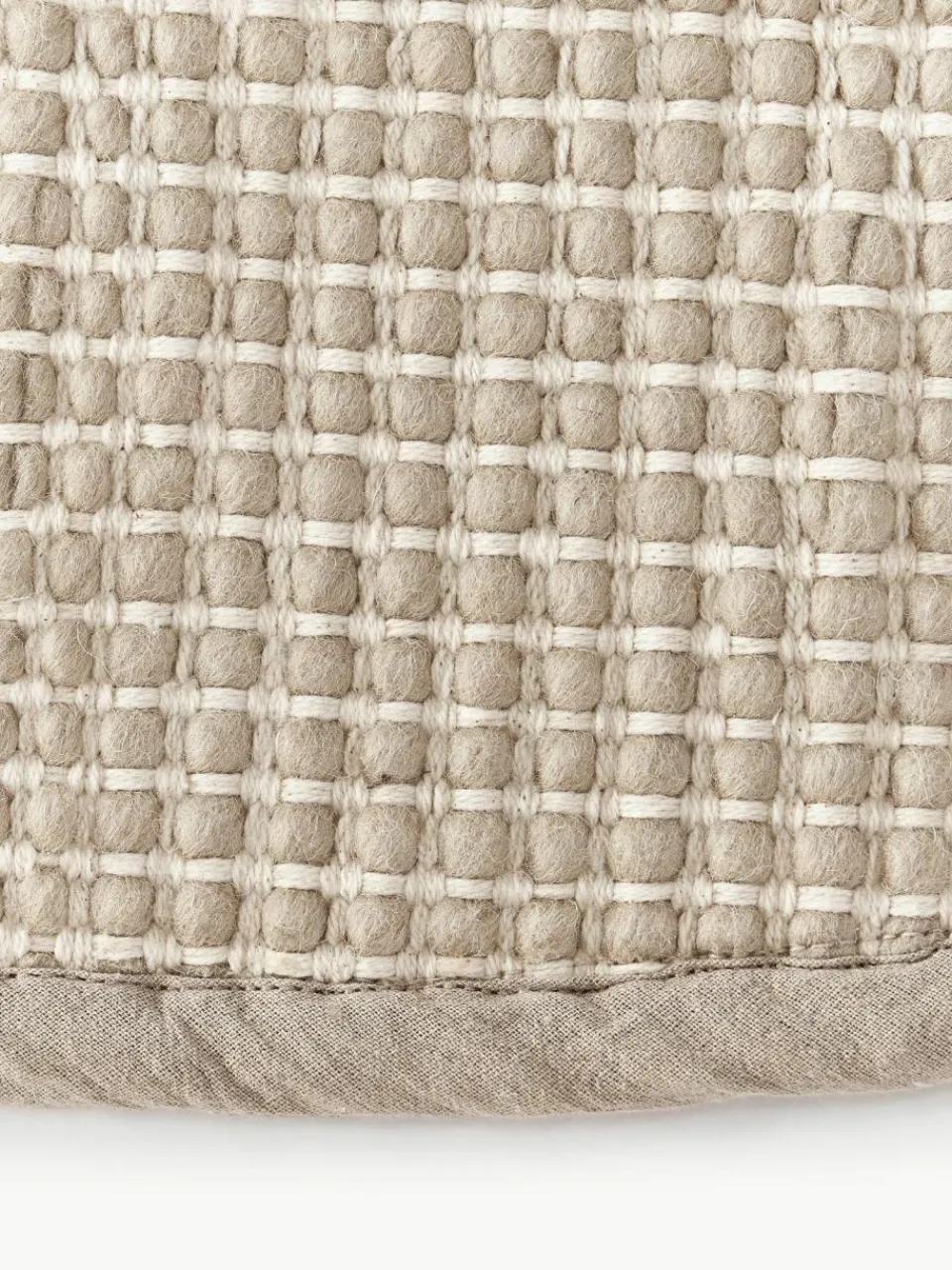 Westwing Collection Runder Wollteppich Amaro, handgewebt