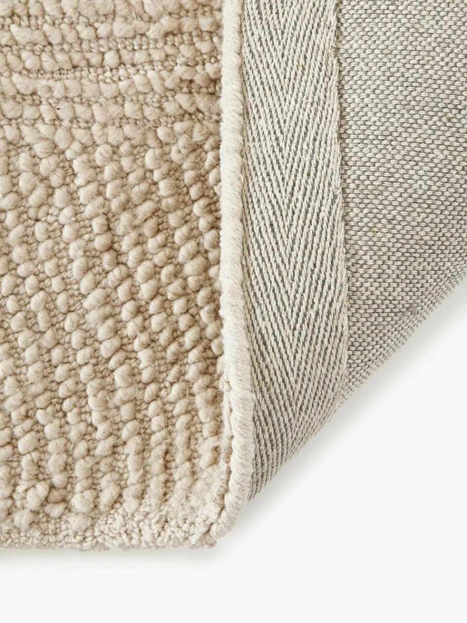 Westwing Collection Runder Wollteppich Eleni, handgetuftet