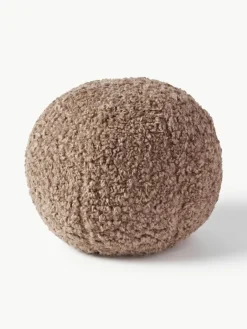 Westwing Collection Rundes Teddy-Dekokissen Dotty