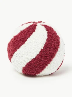 Westwing Collection Rundes Teddy-Dekokissen Dotty