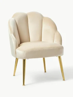 Westwing Collection Samt-Cocktailsessel Helle