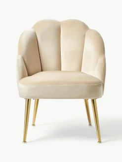 Westwing Collection Samt-Cocktailsessel Helle