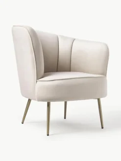 Westwing Collection Samt-Cocktailsessel Louise
