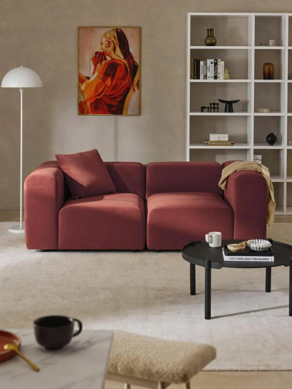 Westwing Collection Samt-Eckmodul Lena