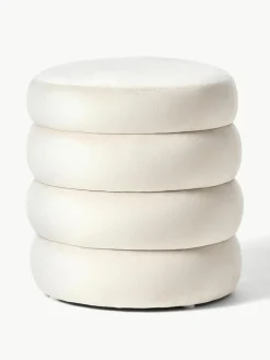 Westwing Collection Samt-Hocker Alto
