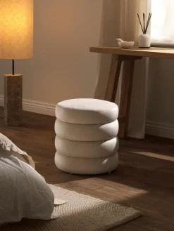 Westwing Collection Samt-Hocker Alto