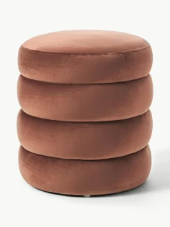 Westwing Collection Samt-Hocker Alto