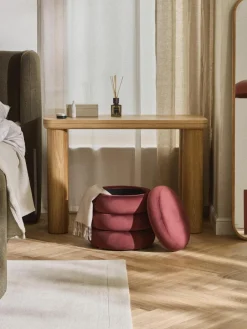 Westwing Collection Samt-Hocker Alto mit Stauraum
