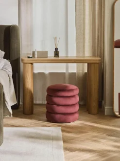 Westwing Collection Samt-Hocker Alto mit Stauraum