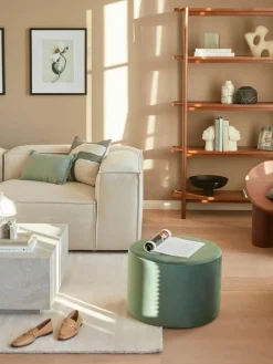 Westwing Collection Samt-Hocker Daisy