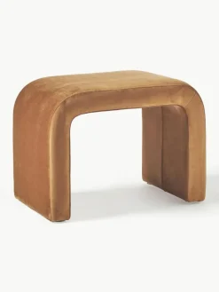 Westwing Collection Samt-Hocker Penelope