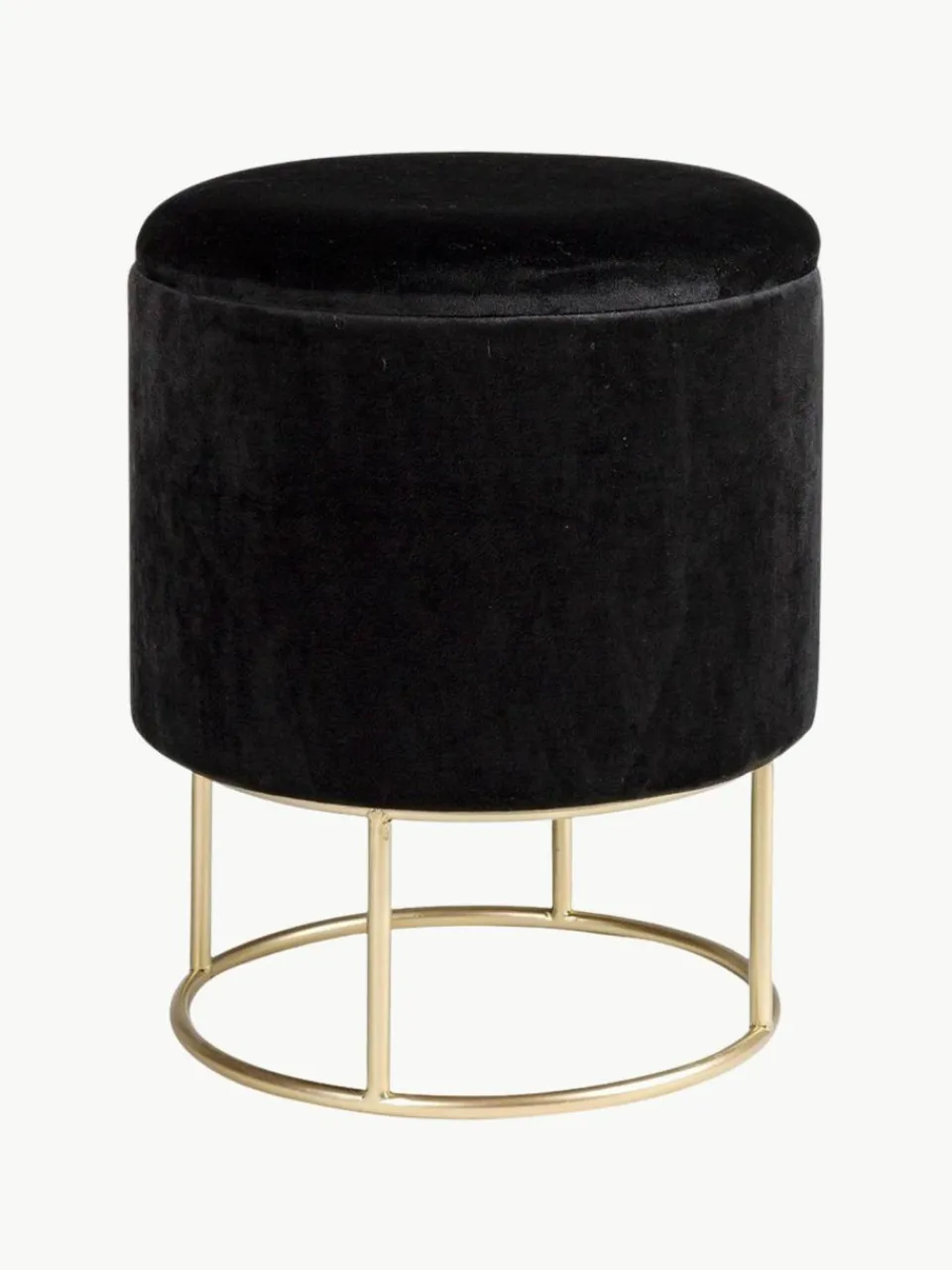 Bizzotto Samt-Hocker Polina mit Stauraum