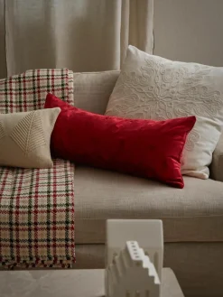 Westwing Collection Samt-Kissenhülle Celeste mit winterlichem Motiv