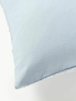 Westwing Collection Samt-Kissenhülle Nisha mit Strukturmuster