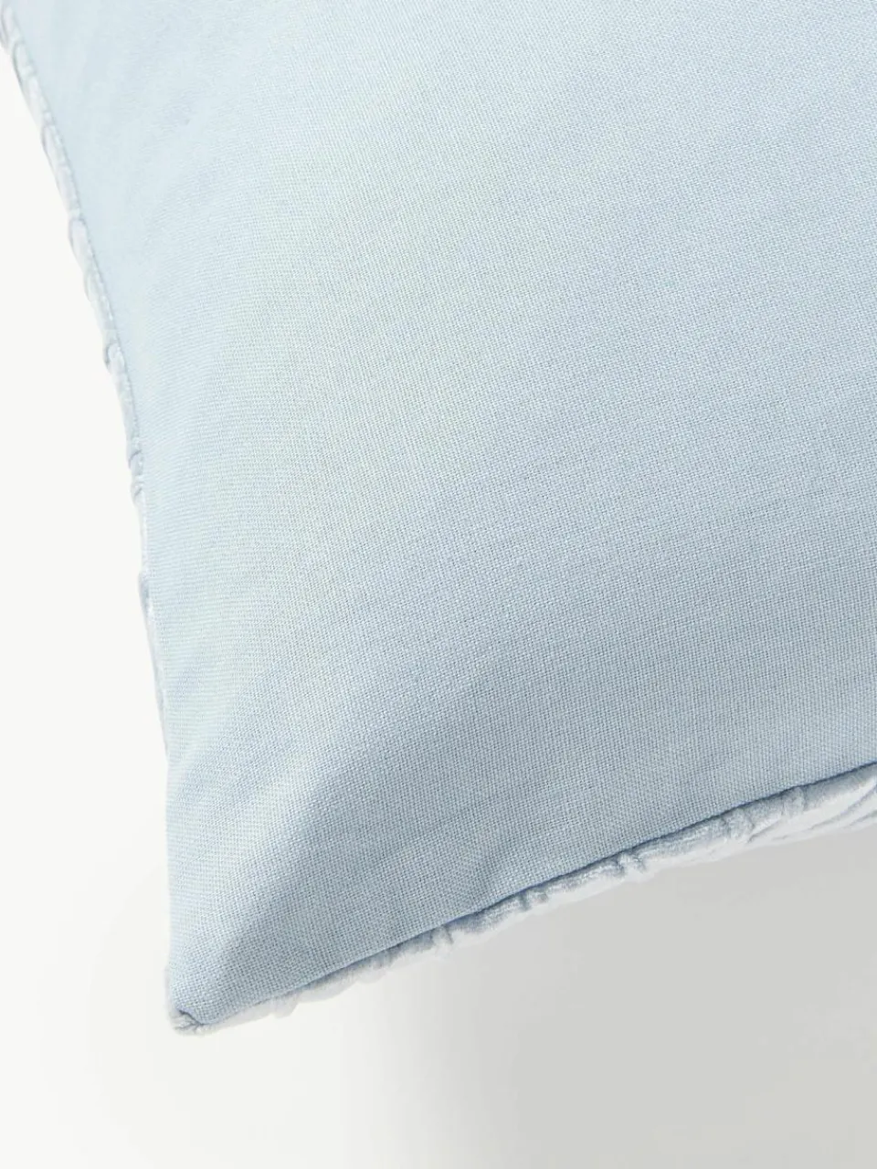 Westwing Collection Samt-Kissenhülle Nisha mit Strukturmuster