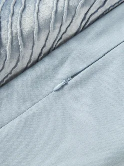 Westwing Collection Samt-Kissenhülle Nisha mit Strukturmuster
