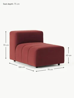 Westwing Collection Samt-Mittelmodul Lena