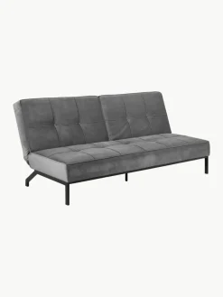 Westwing Samt-Schlafsofa Perugia (3-Sitzer)