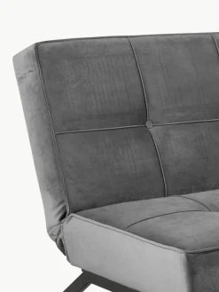 Westwing Samt-Schlafsofa Perugia (3-Sitzer)