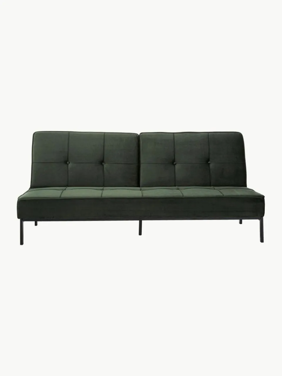 Westwing Samt-Schlafsofa Perugia (3-Sitzer)