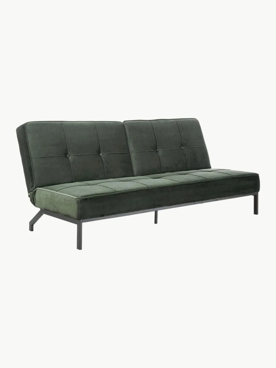 Westwing Samt-Schlafsofa Perugia (3-Sitzer)