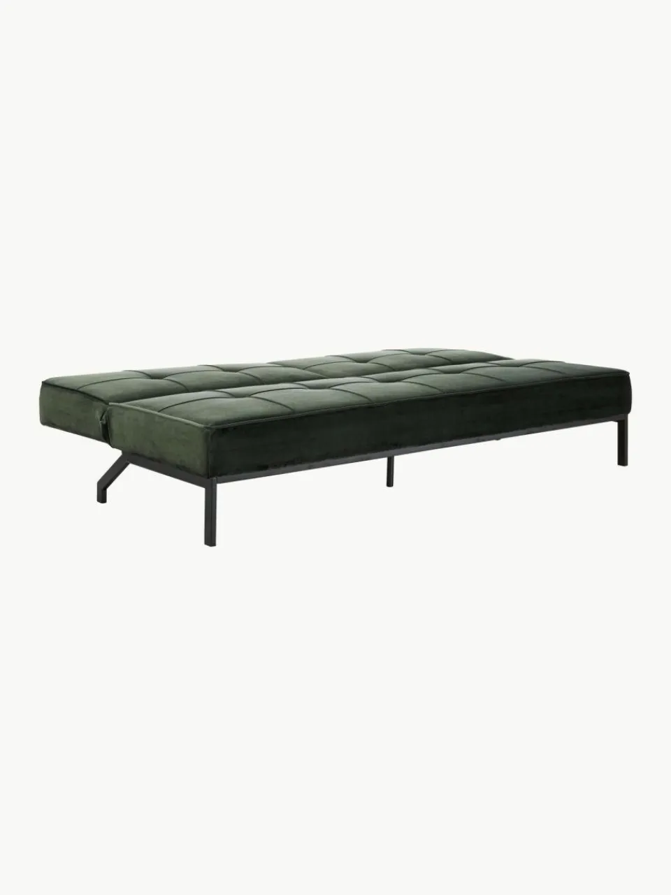 Westwing Samt-Schlafsofa Perugia (3-Sitzer)