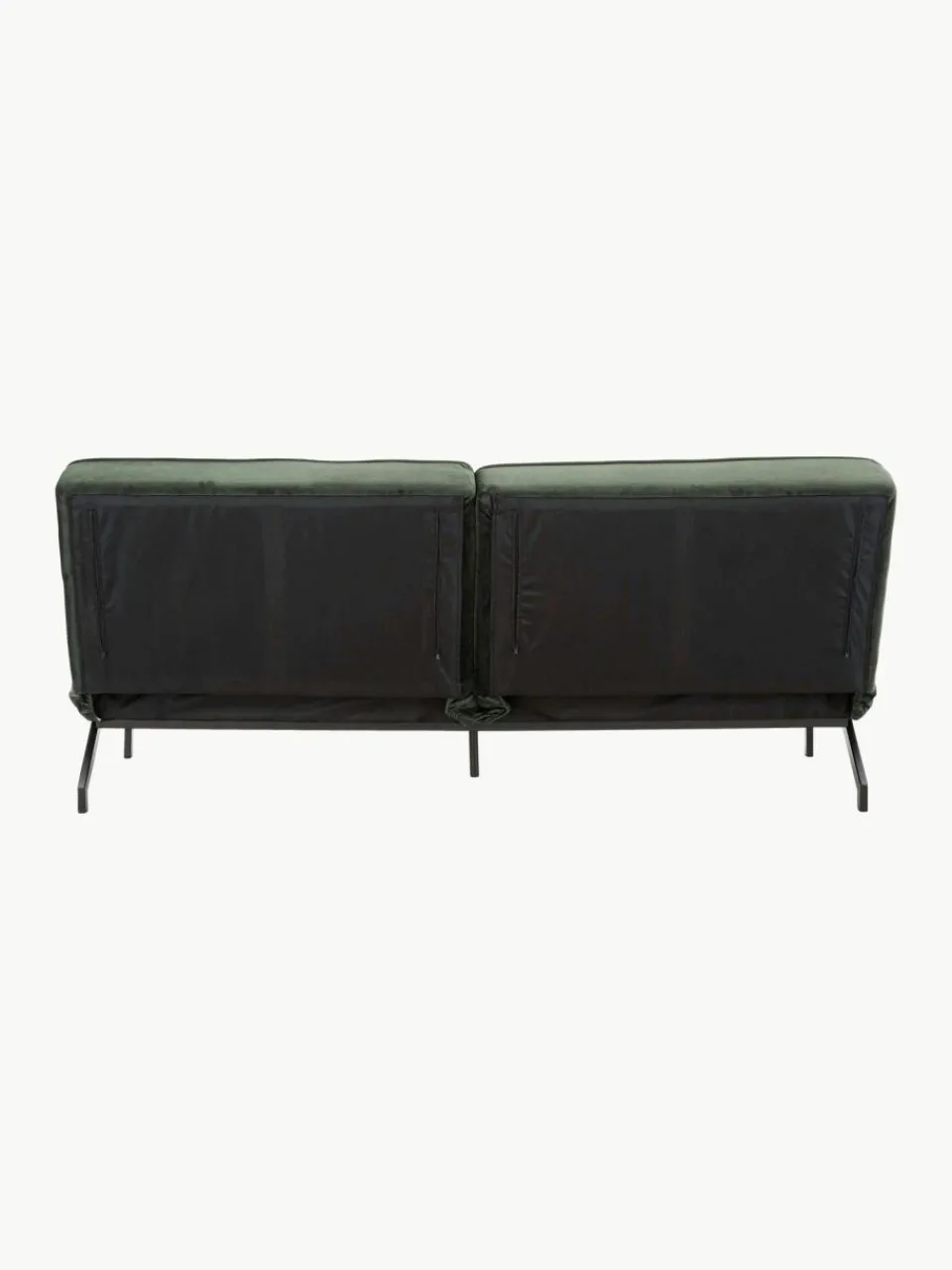 Westwing Samt-Schlafsofa Perugia (3-Sitzer)