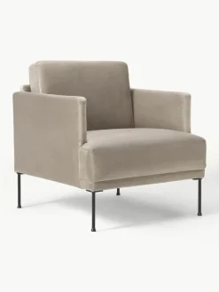 Westwing Collection Samt-Sessel Fluente