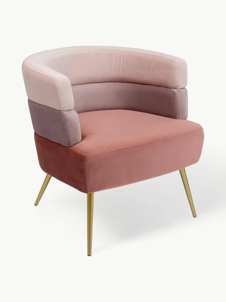 Kare Design Samt-Sessel Sandwich im Retro-Design