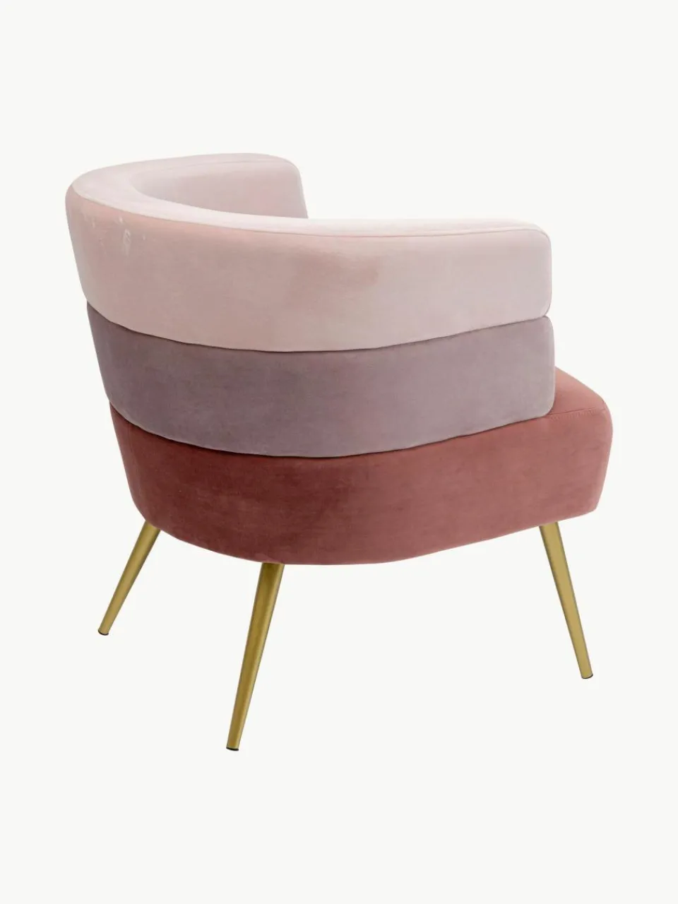 Kare Design Samt-Sessel Sandwich im Retro-Design