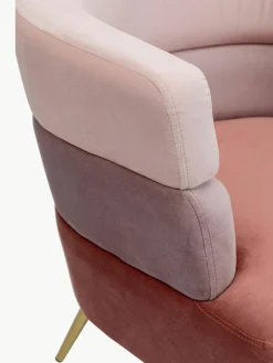 Kare Design Samt-Sessel Sandwich im Retro-Design