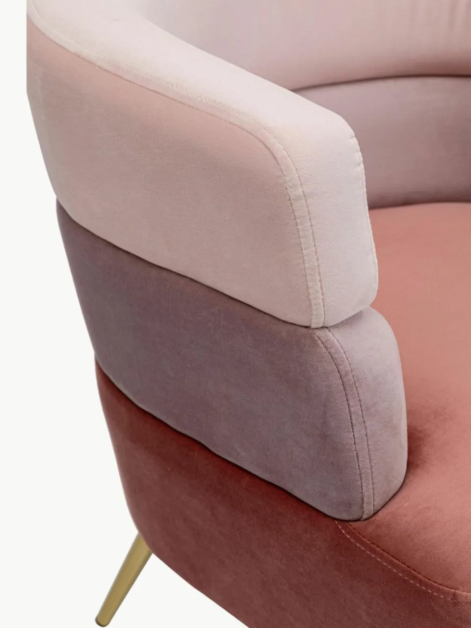 Kare Design Samt-Sessel Sandwich im Retro-Design