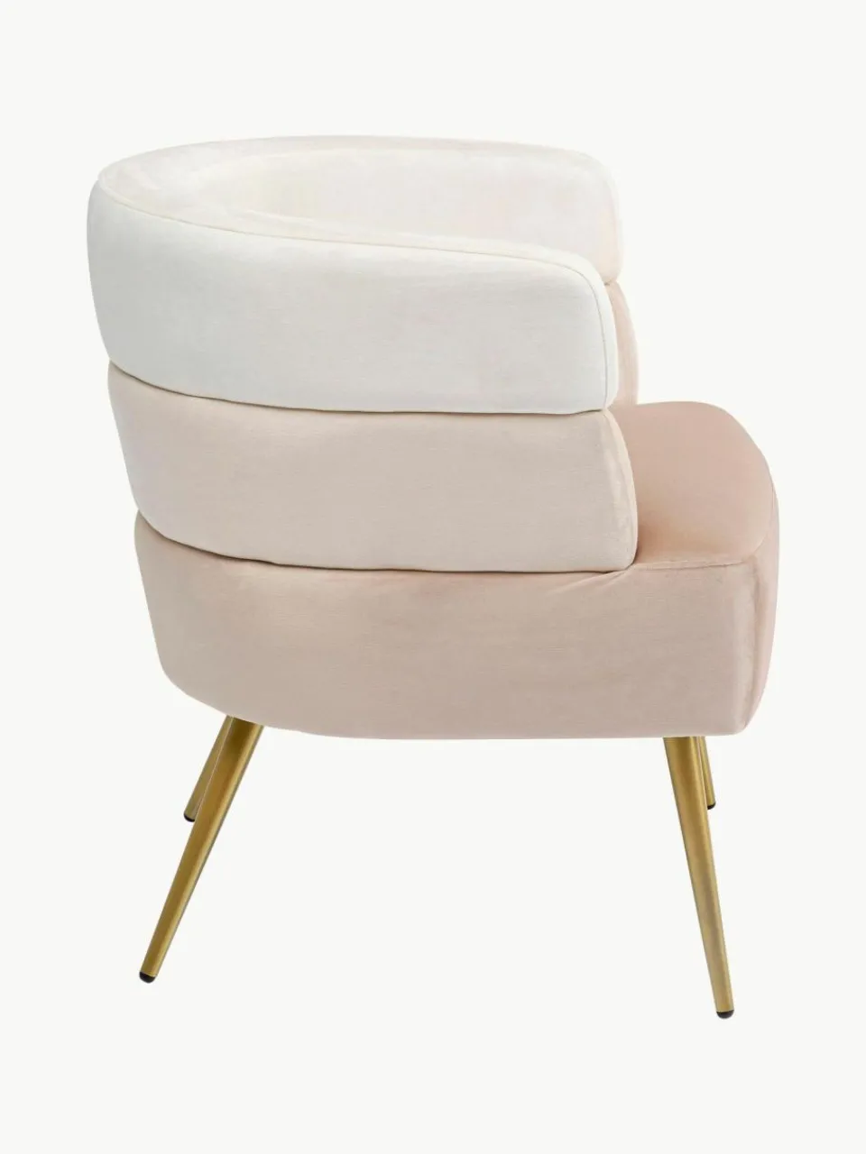 Kare Design Samt-Sessel Sandwich im Retro-Design