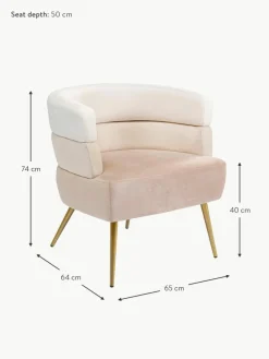 Kare Design Samt-Sessel Sandwich im Retro-Design